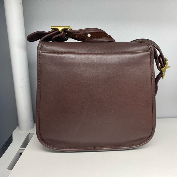 Vintage Coach Stewardess Crossbody Bag Mahogany Colour - Picture 3 of 11